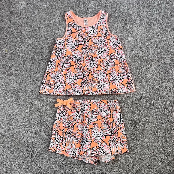 OshKosh linen blend 2 piece outfit - Picture 1 of 8